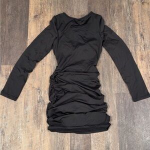 SHEIN Black Long Sleeve Dress
